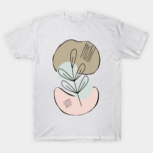 Animated Floral Pattern T-Shirt